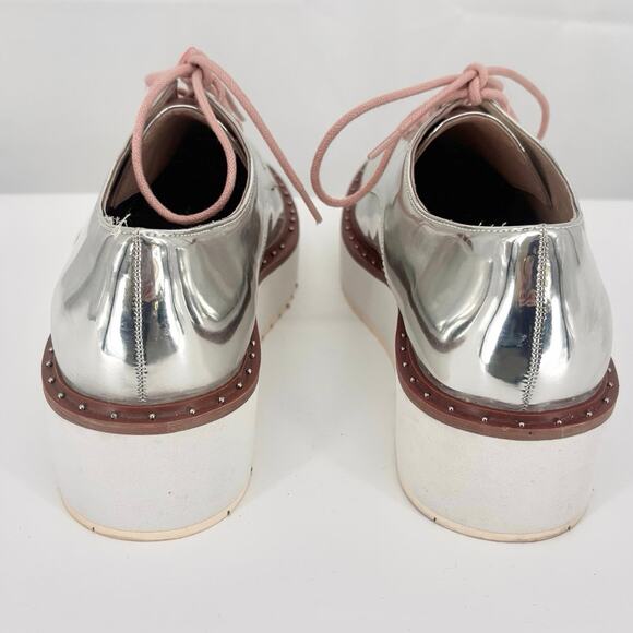 Chinese Laundry Cecilia Mirrored Oxford Platforms Size 7.5 - Picture 3 of 7